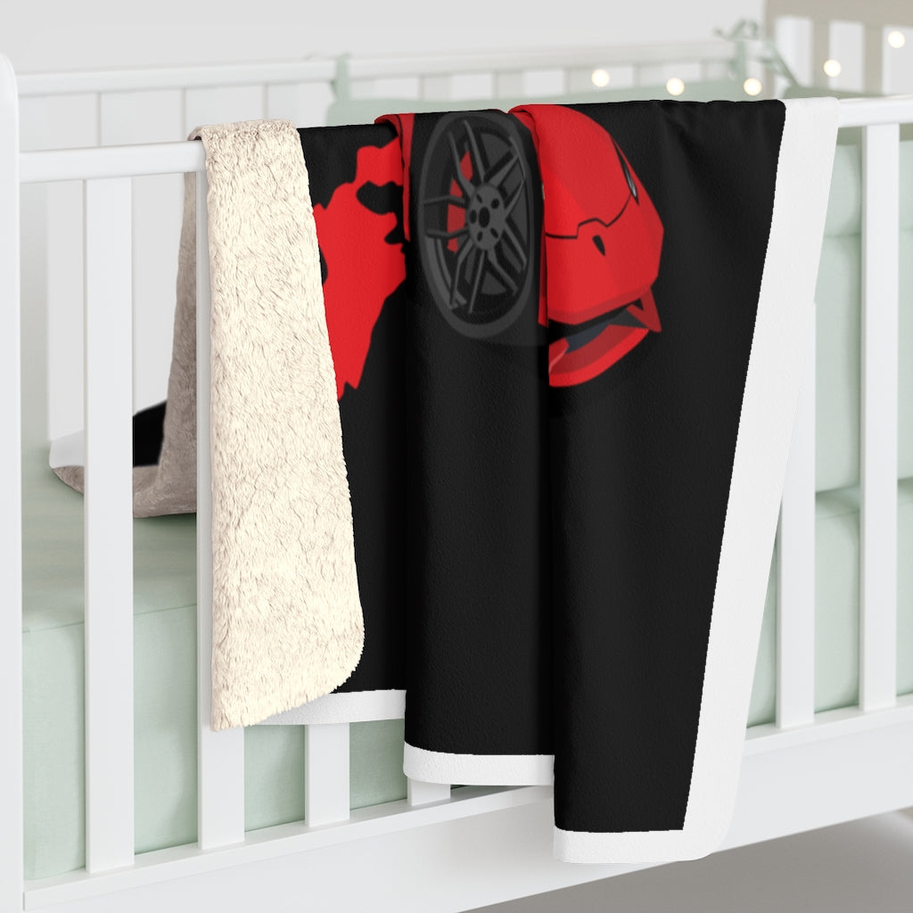 Red Sherpa Fleece Blanket