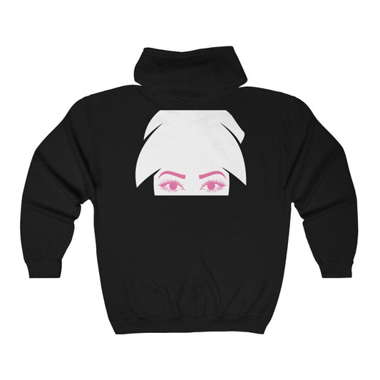 Girl face Full Zip Hooded women's